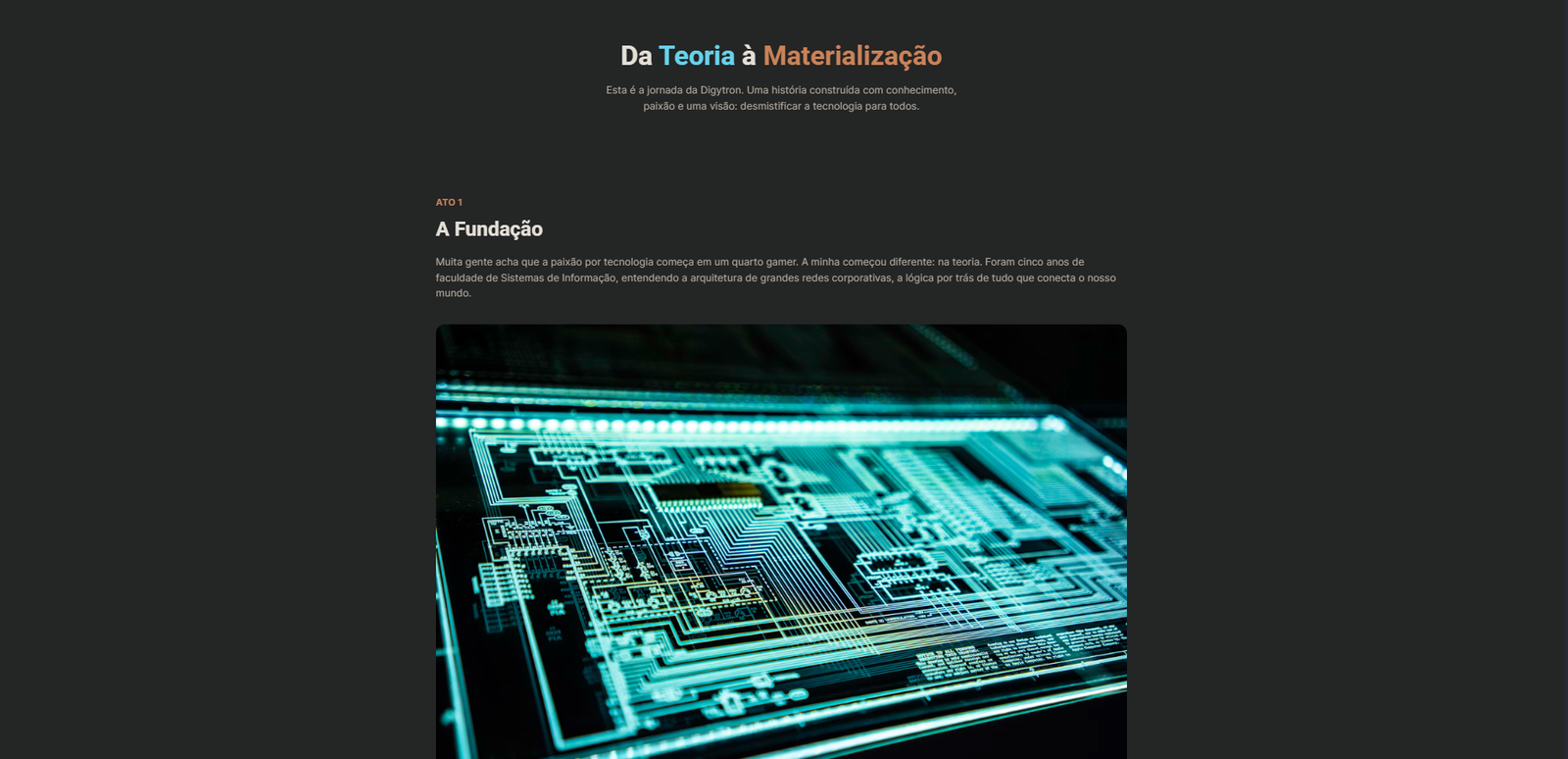 Página A História da Digytron